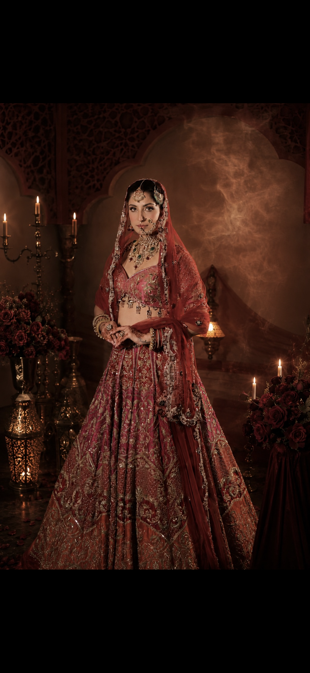 Multi-Colour Bridal Lehenga