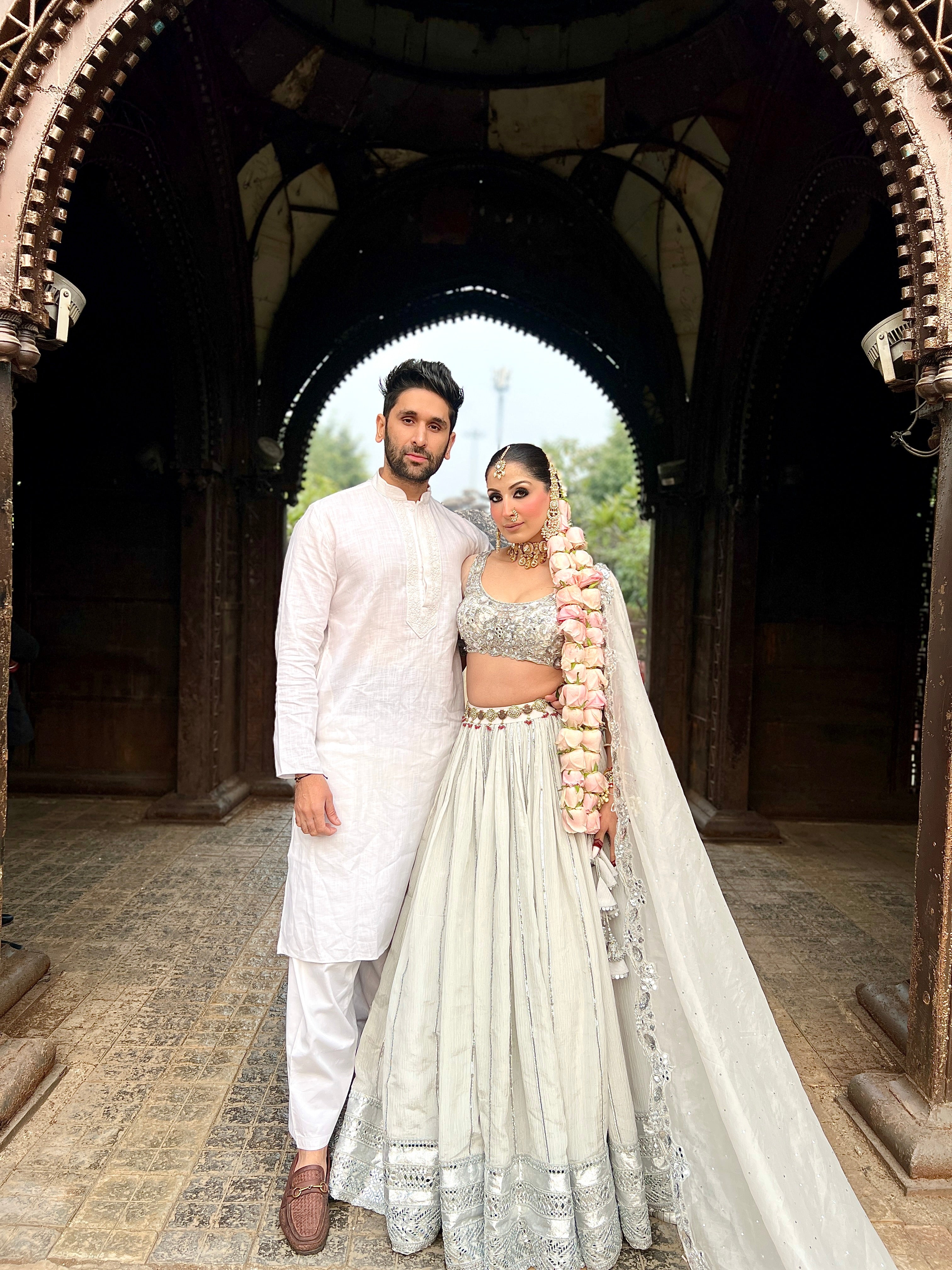 ICE-GREY LEHENGA