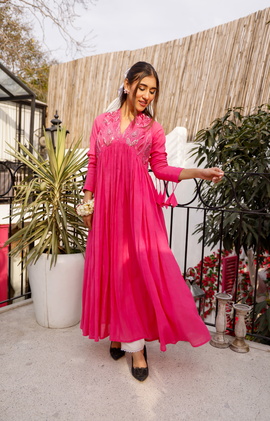RED & PINK KURTI