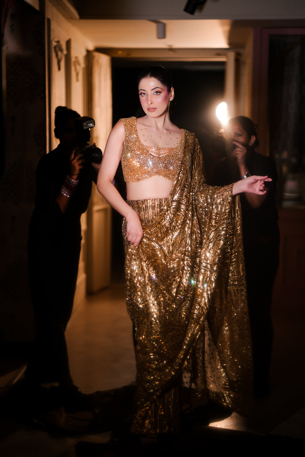 METALLIC SAREE