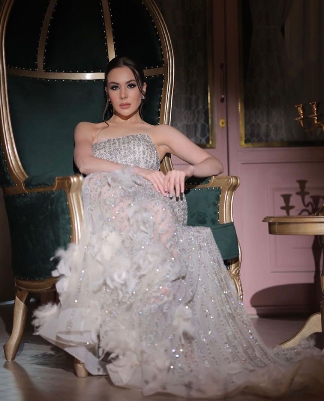 SILVER FISH CUT GOWN