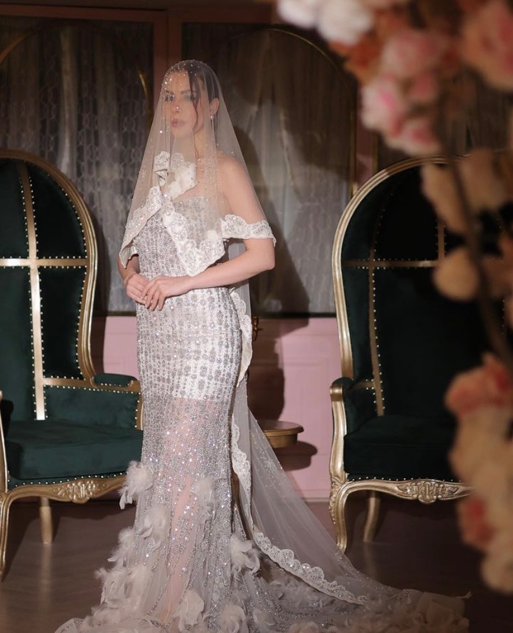 SILVER FISH CUT GOWN