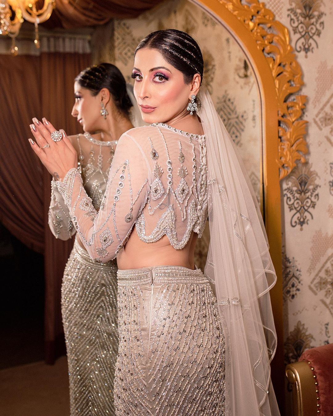 fish cut lehenga