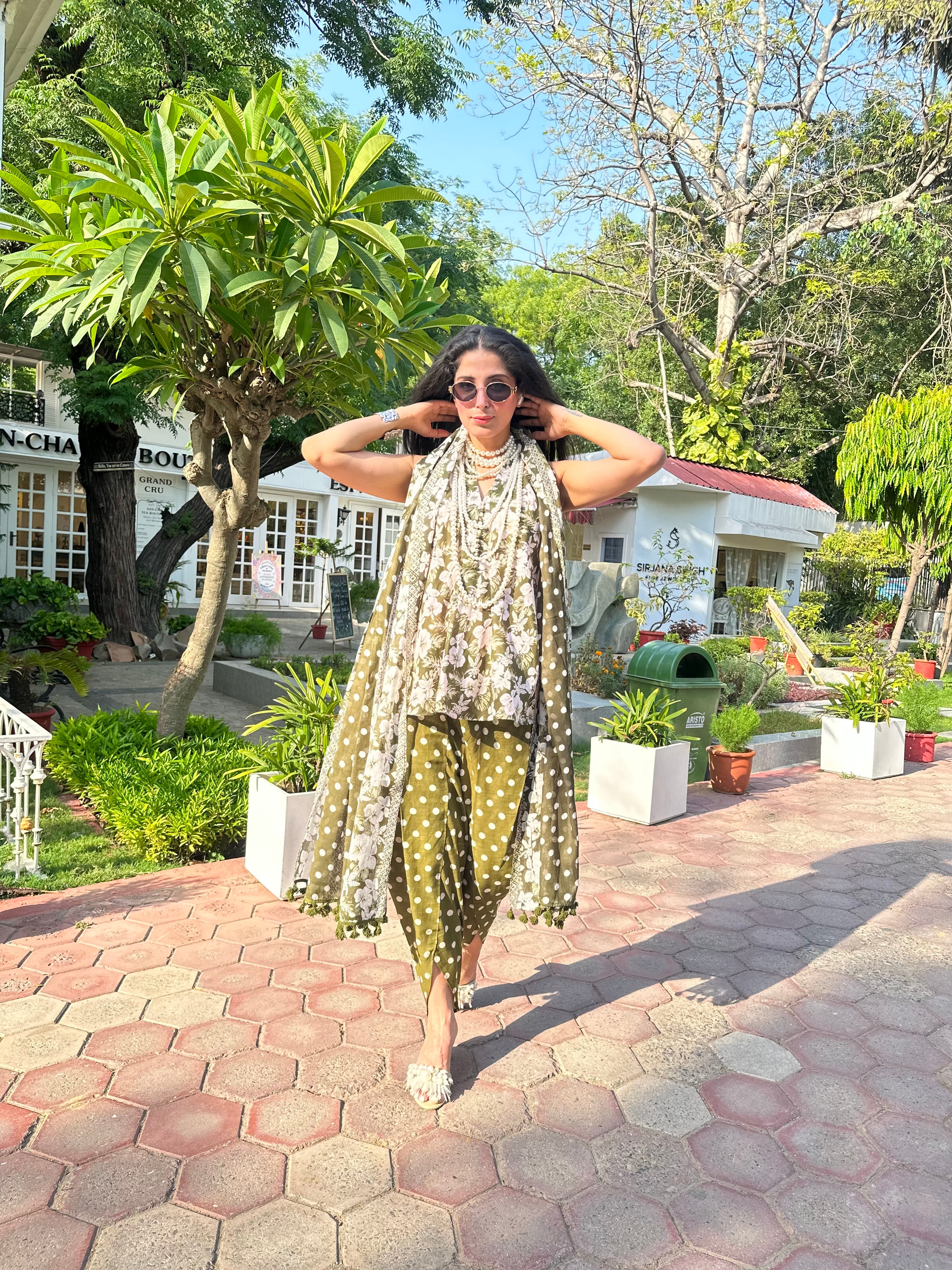 MHENDI GREEN OUTFIT