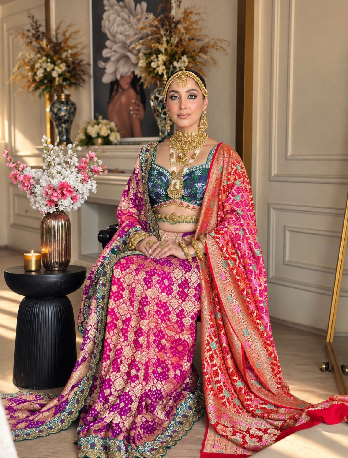 BANARASI BANDHANI SAREE