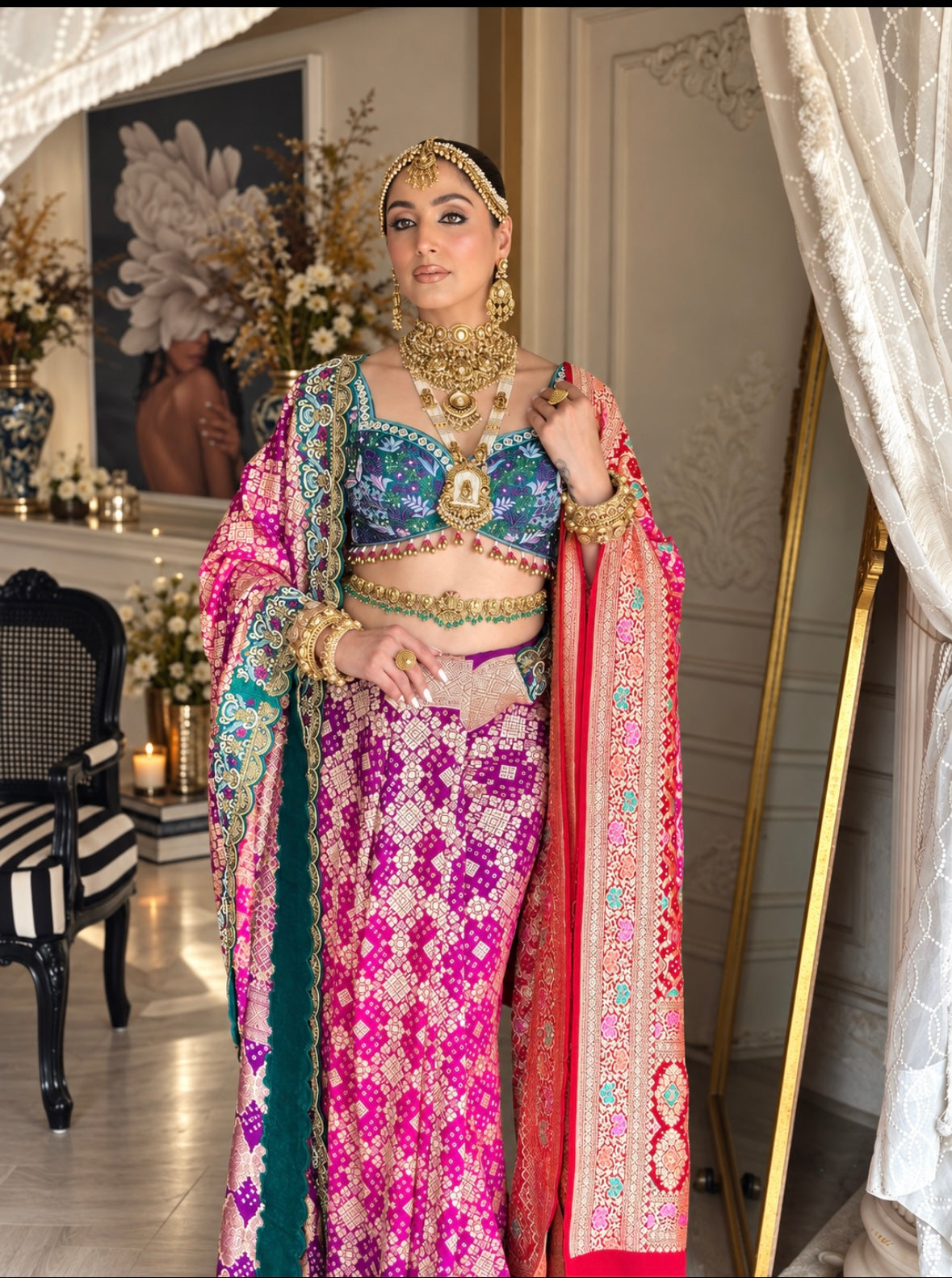 BANARASI BANDHANI SAREE