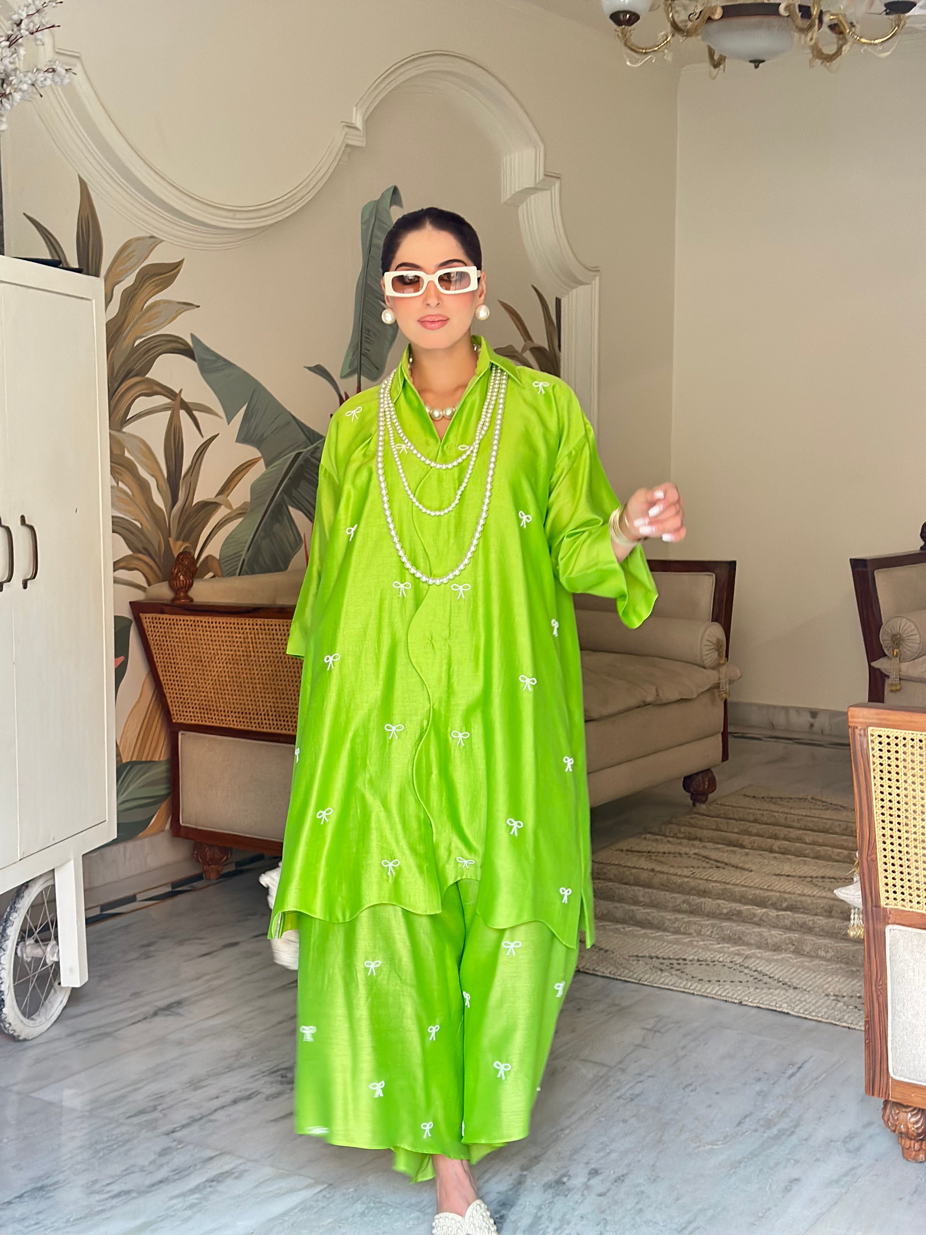 LIME GREEN CO-ORD SET