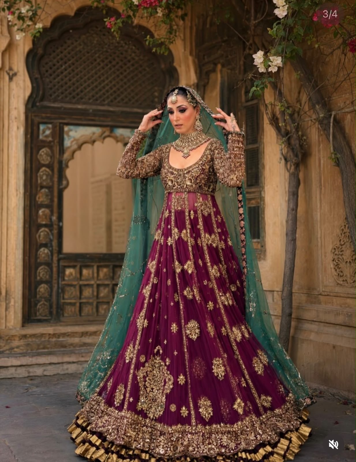 PLUM ANARKALI