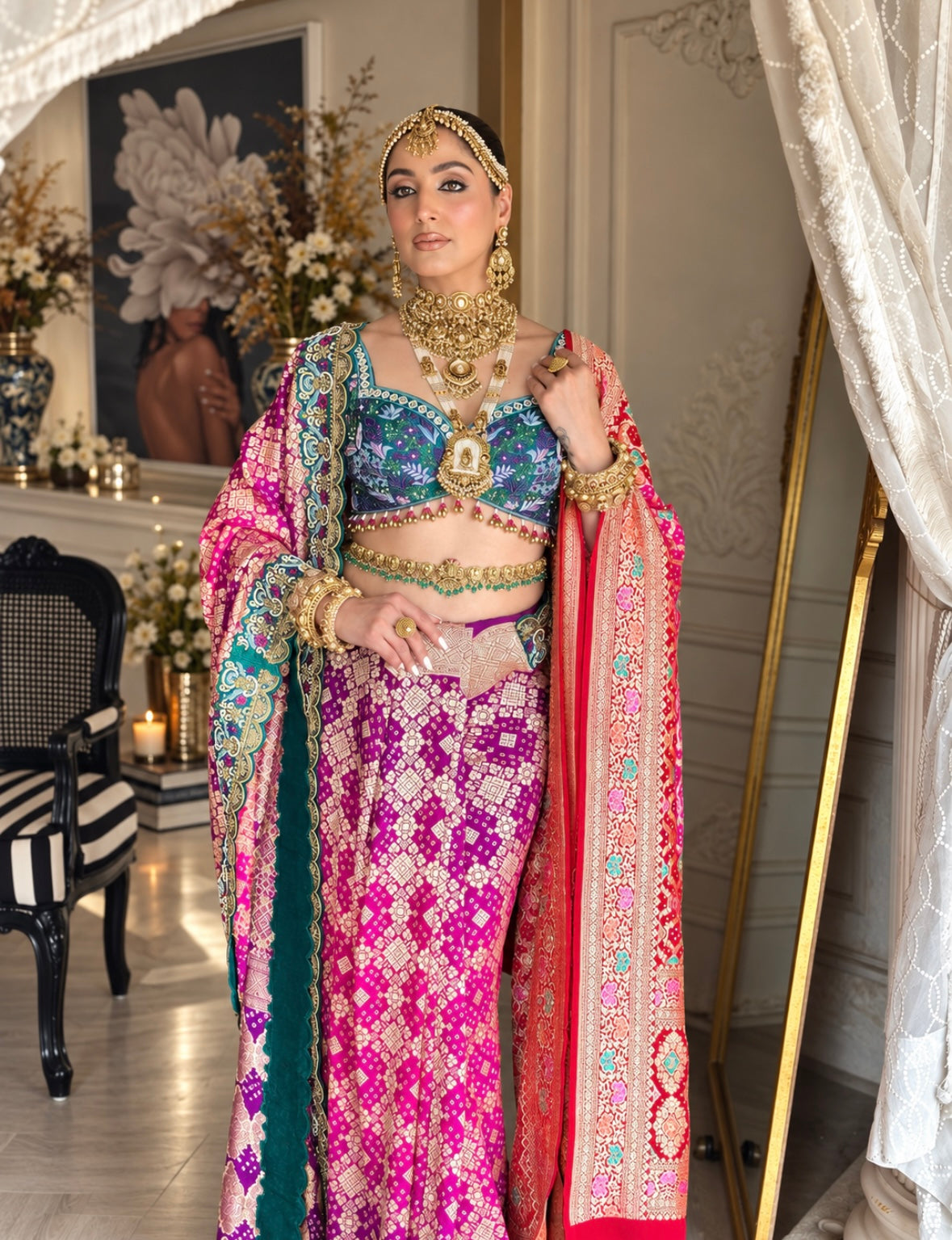 BANARASI BANDHANI SAREE