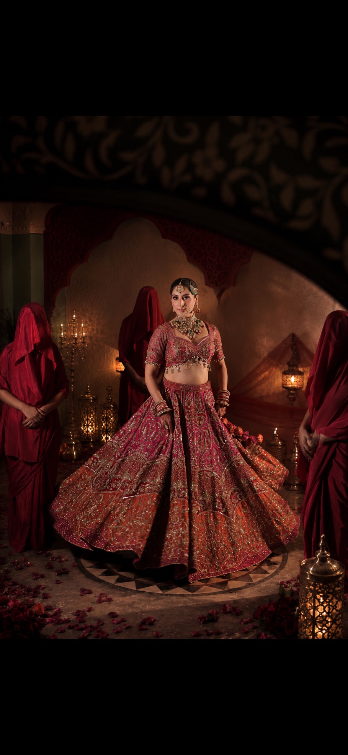 Multi-Colour Bridal Lehenga