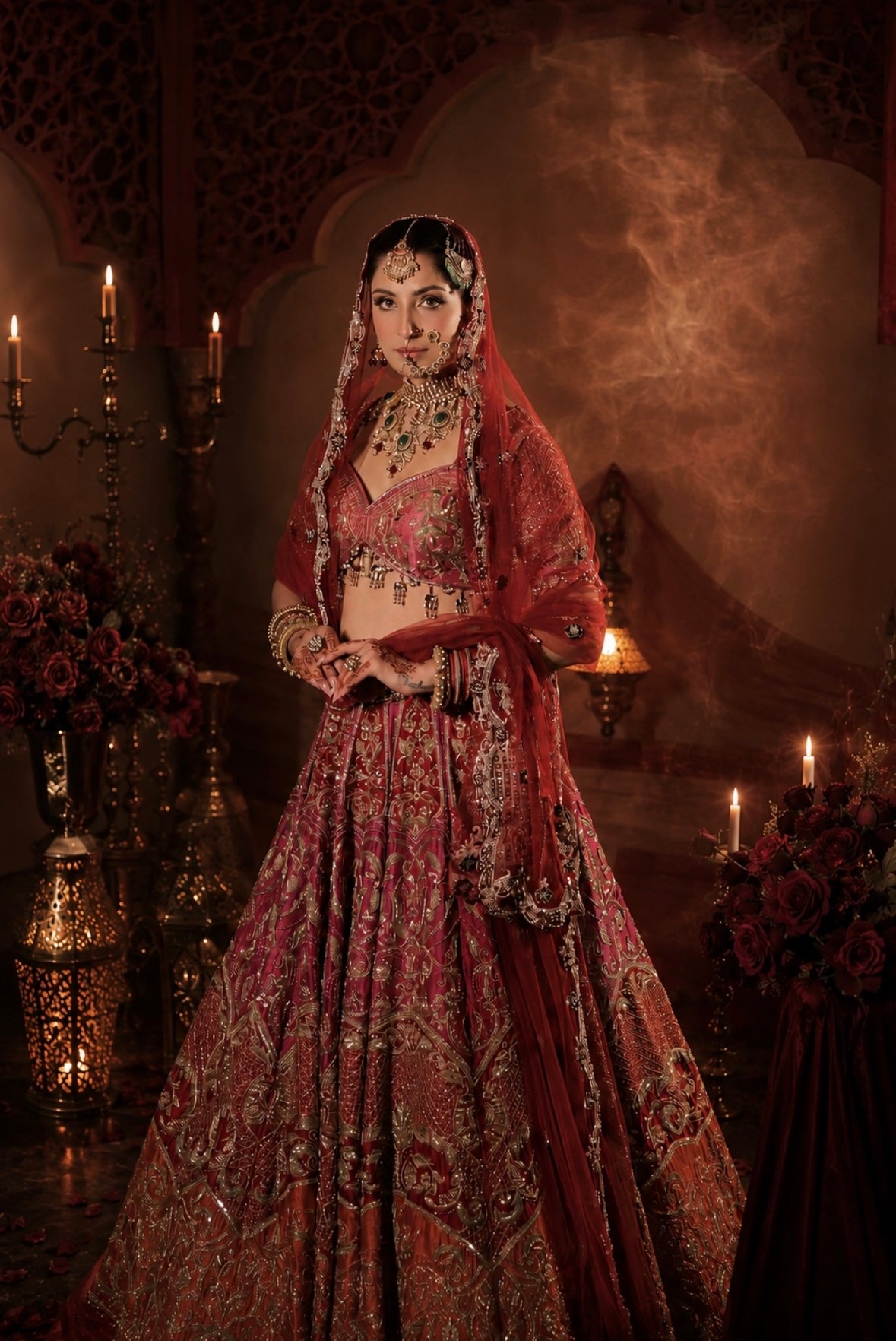 Multi-Colour Bridal Lehenga