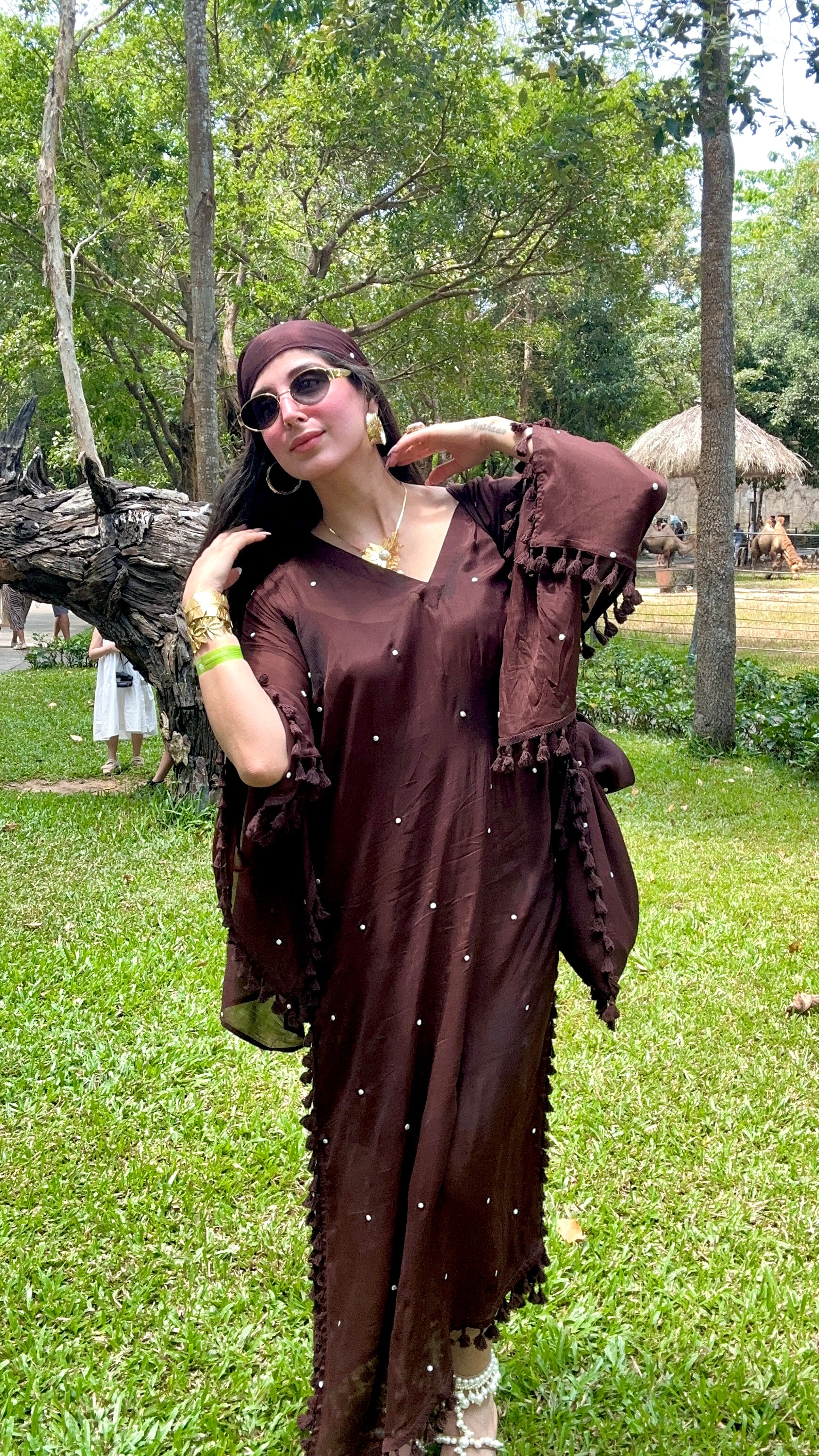 BRWON KAFTAN