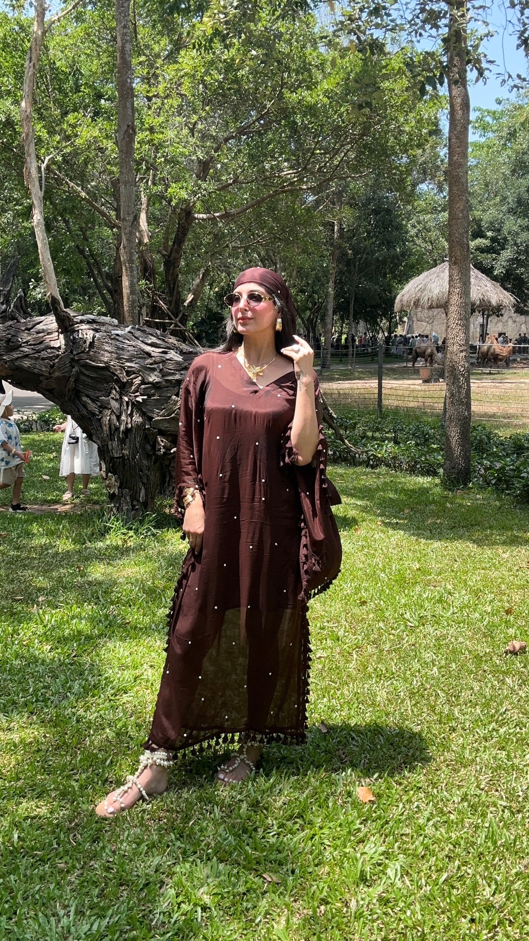 BRWON KAFTAN
