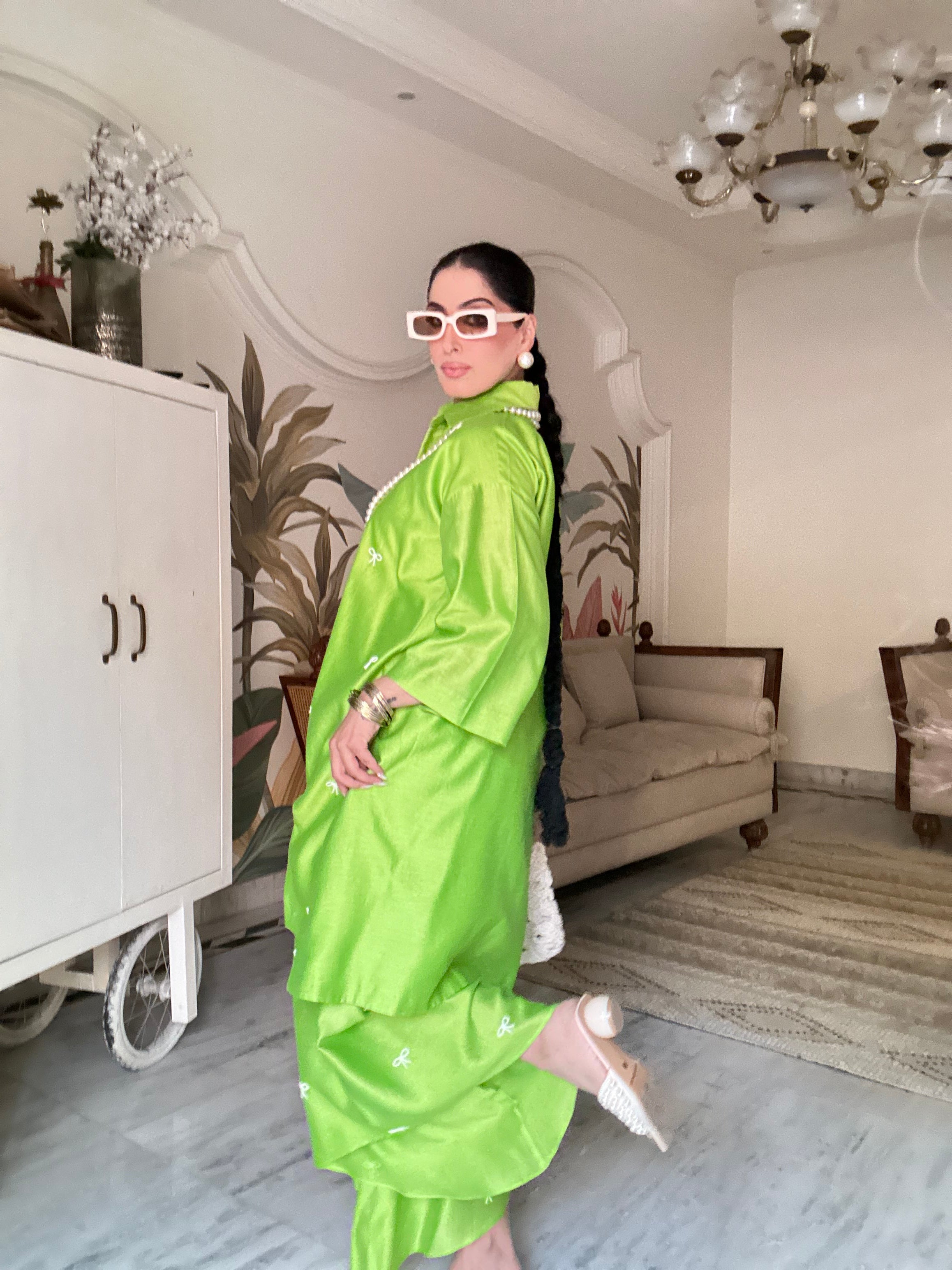 LIME GREEN CO-ORD SET