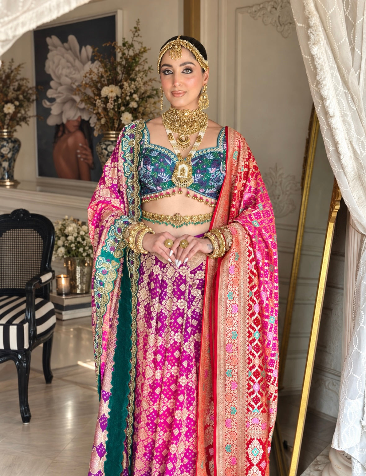 BANARASI BANDHANI SAREE