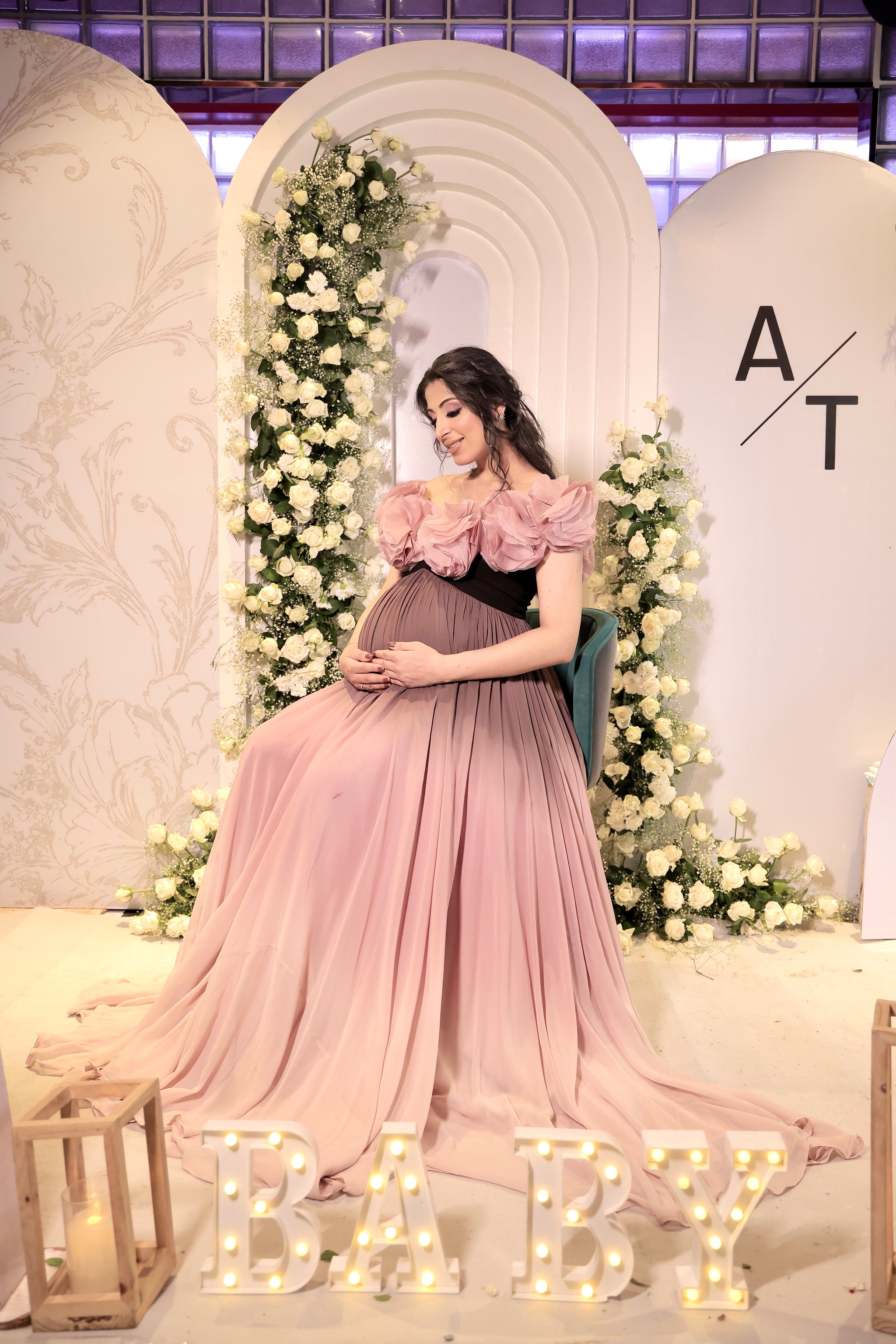 BABY PINK ANARKALI SUIT