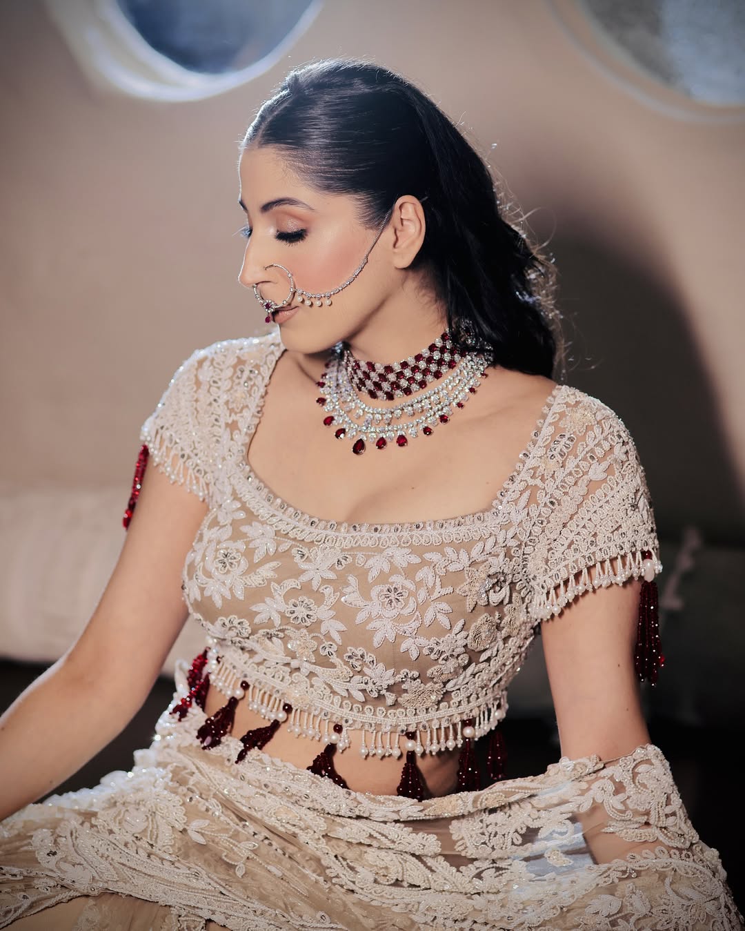 NUDE BEIGE SAREE