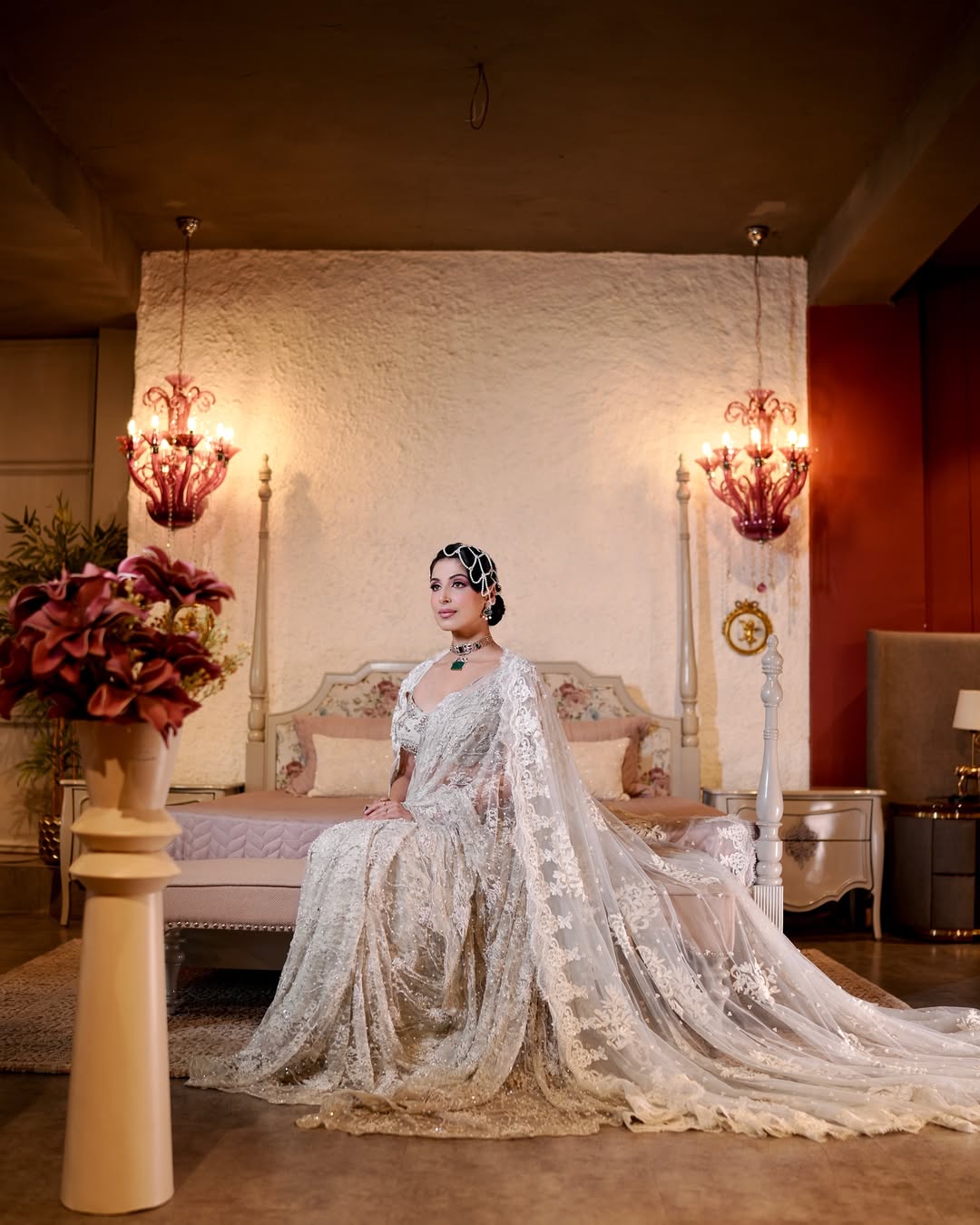 THE ADORN GREY DRAP SAREE
