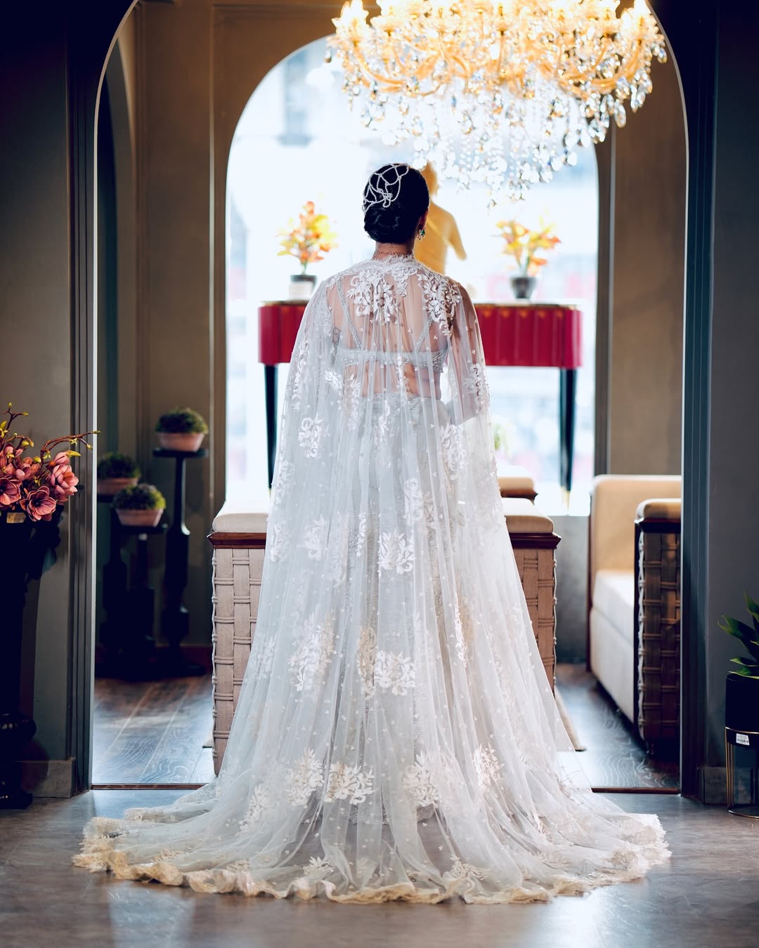 THE ADORN GREY DRAP SAREE
