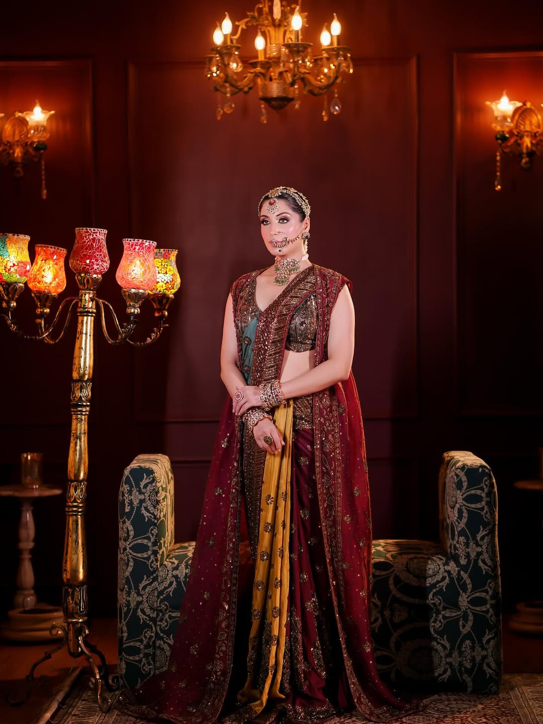 MULTI-COLORED SAREE