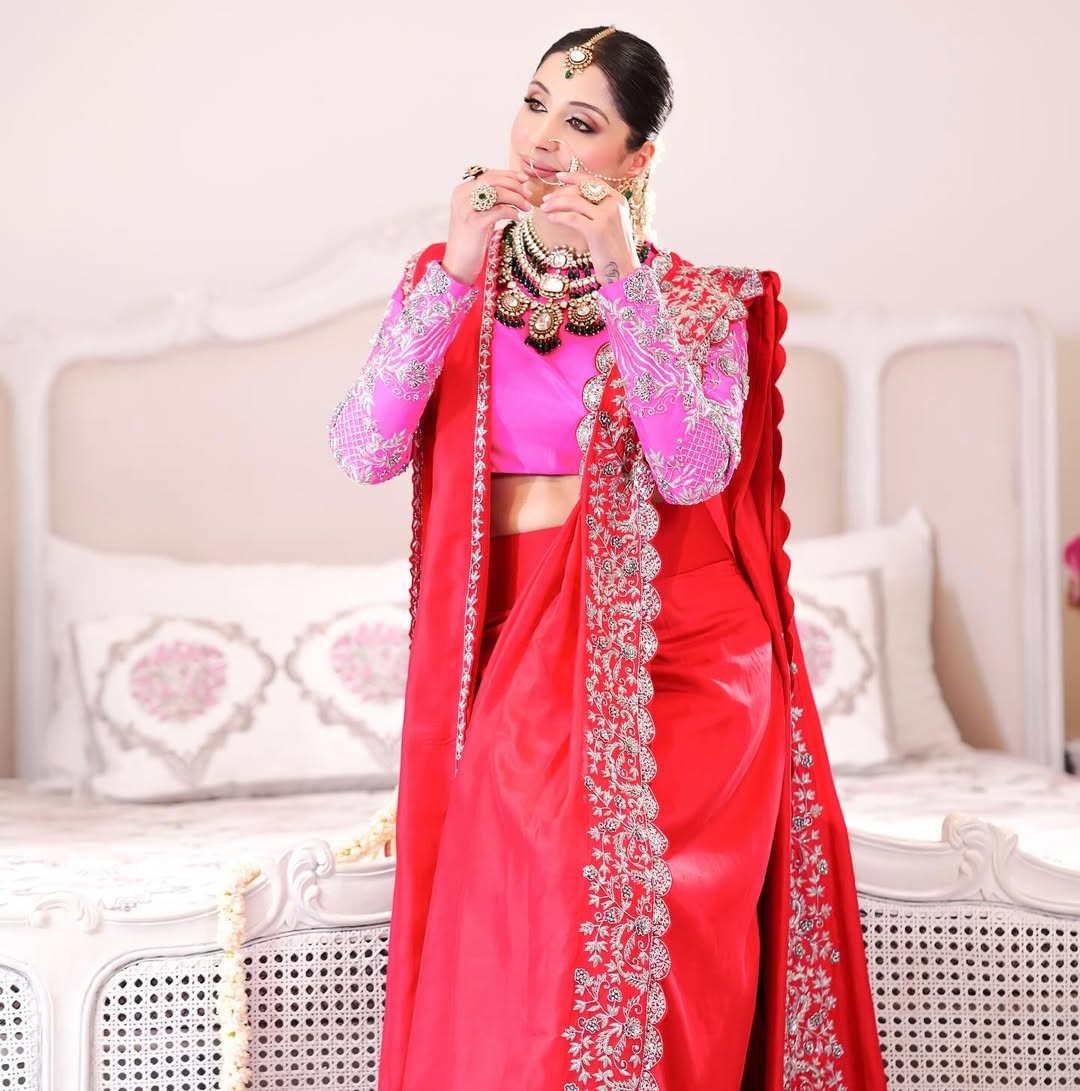 RICH RED SAREE