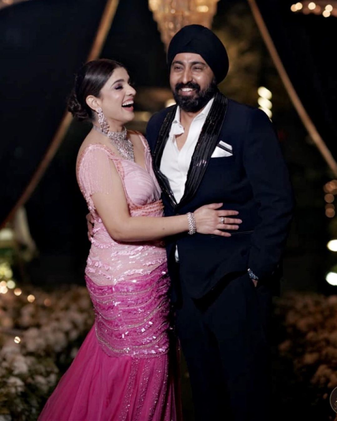 TWO TONE PINK GOWN