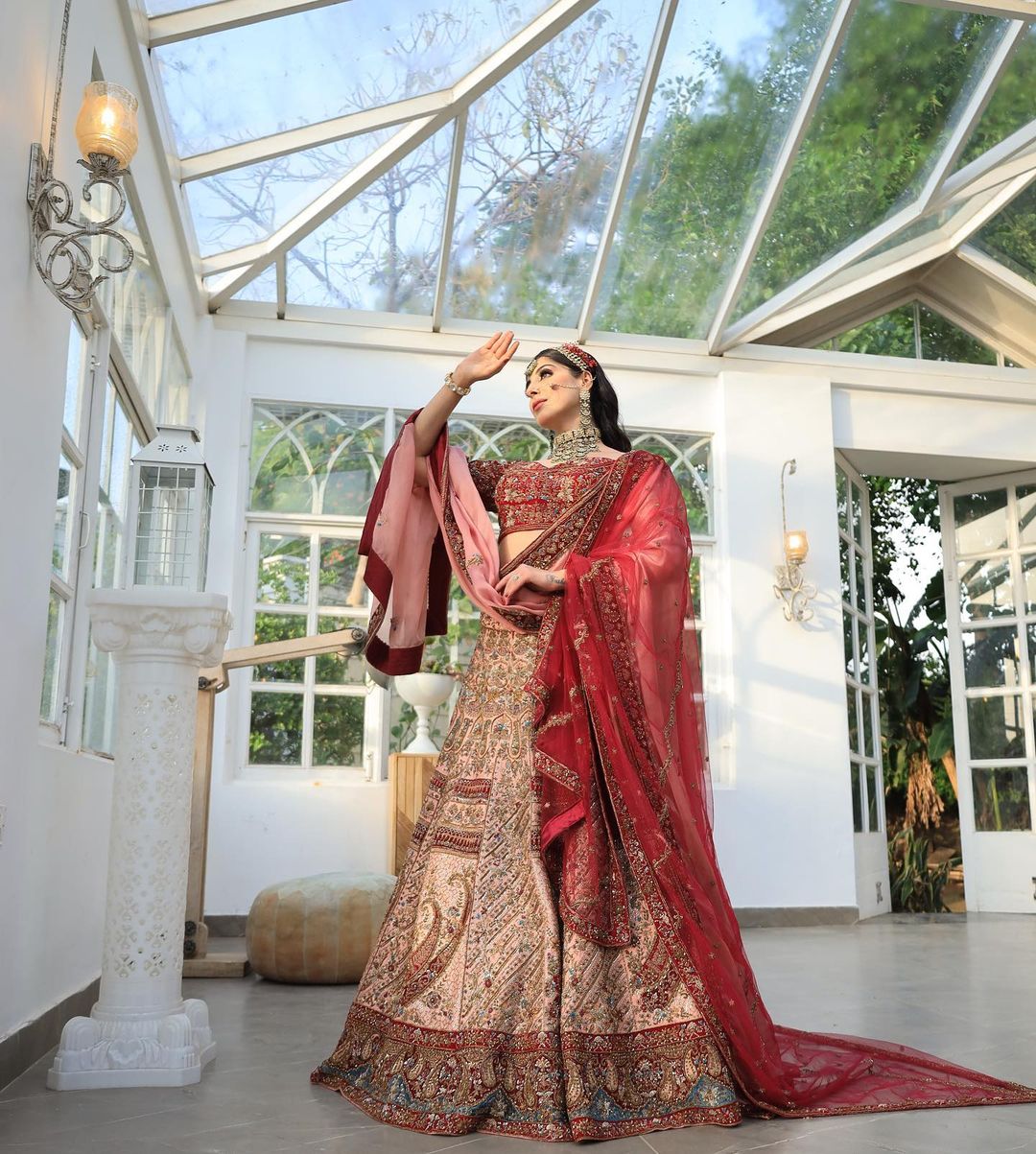 ELEGANT EMBROIDERY BRIDAL LEHENGA