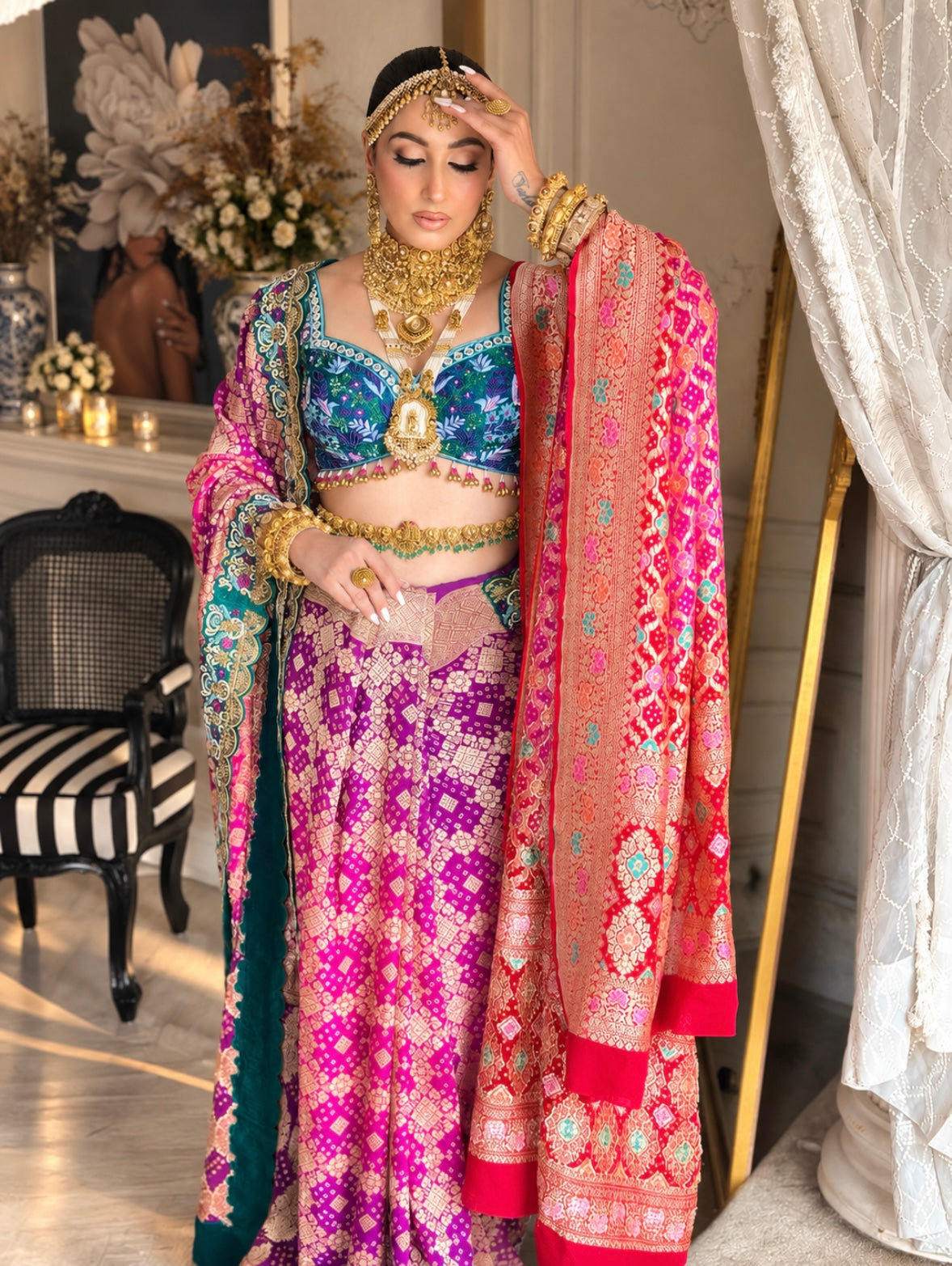 BANARASI BANDHANI SAREE