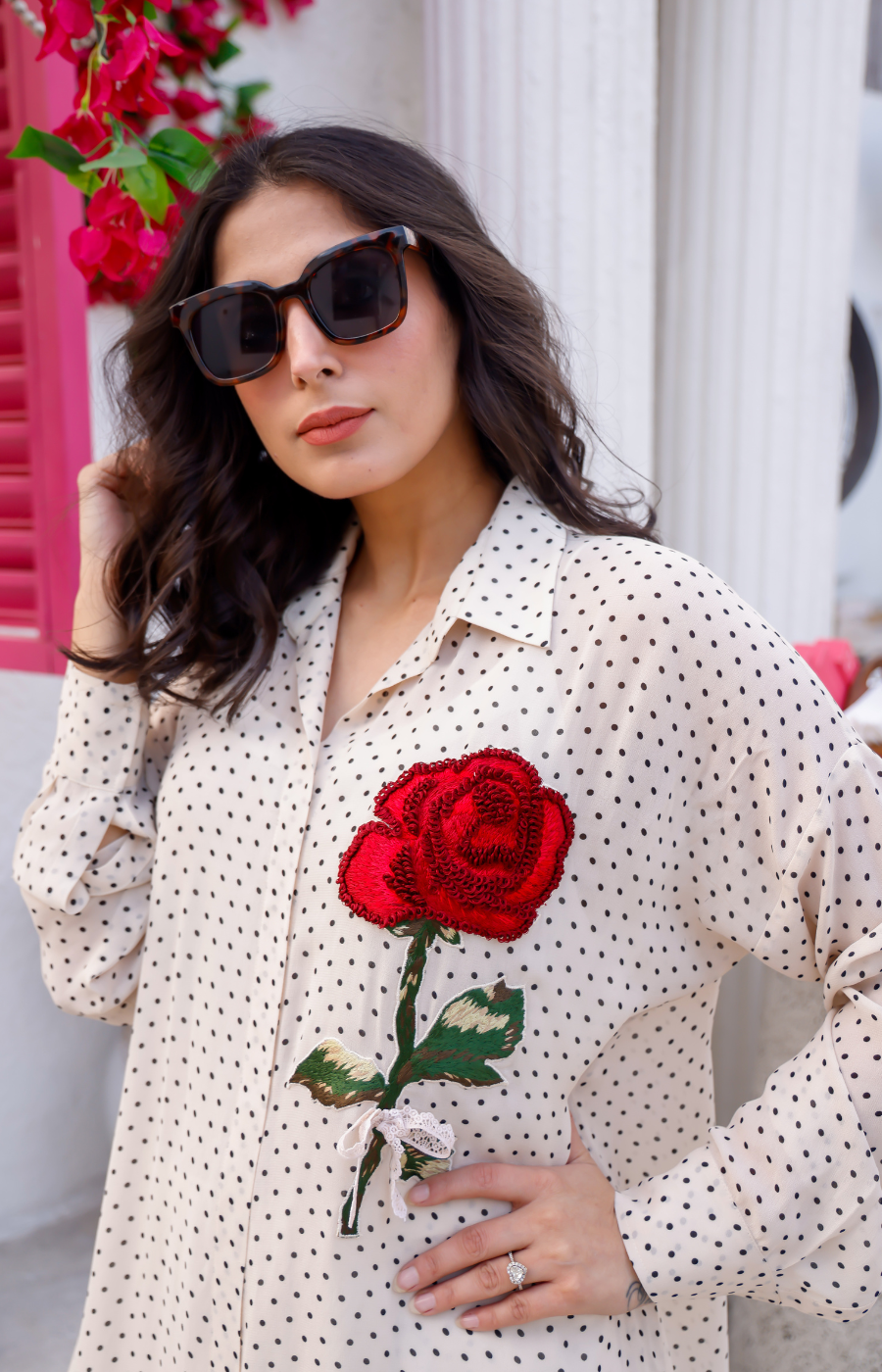 WHITE COLOR KURTI SET