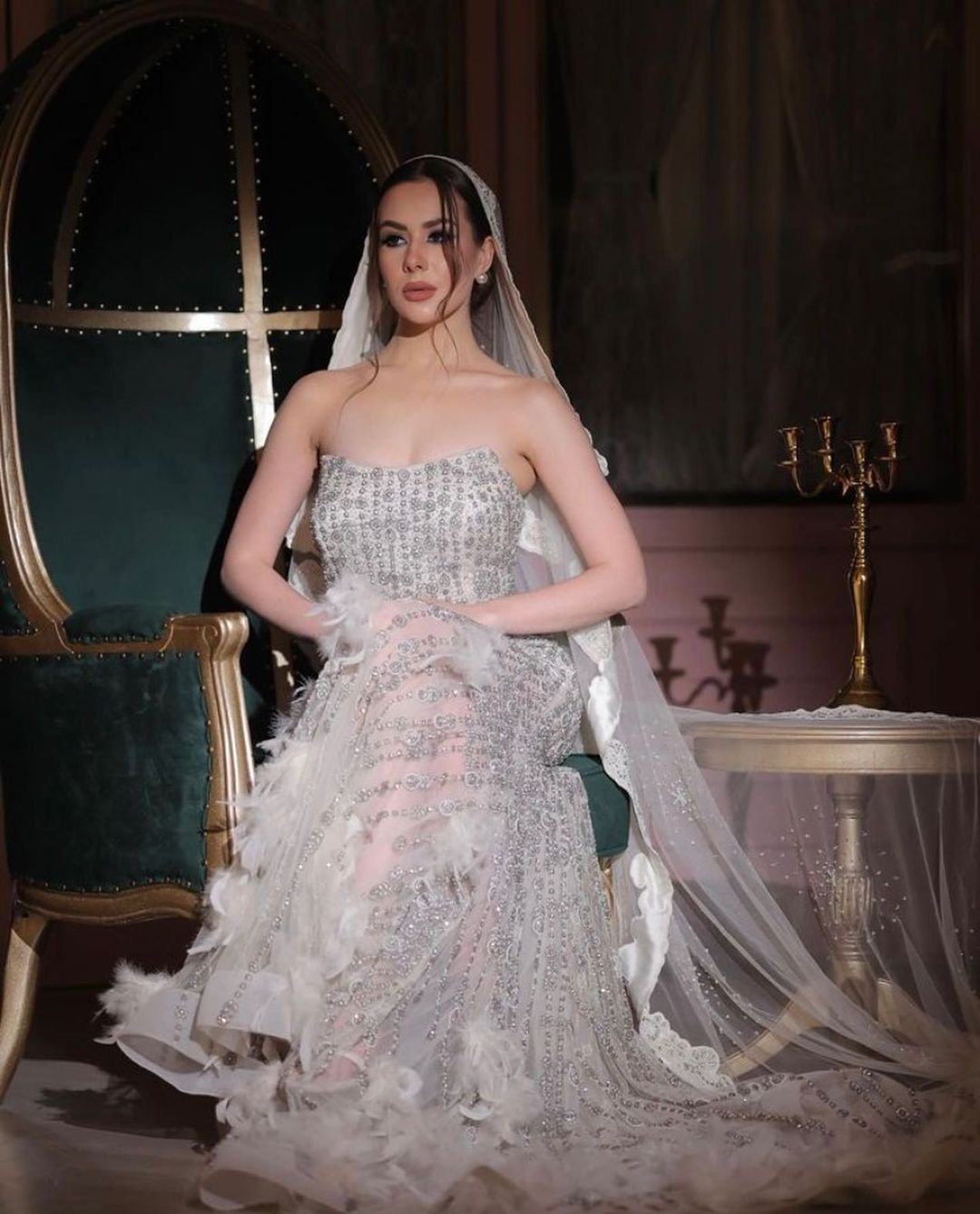 SILVER FISH CUT GOWN