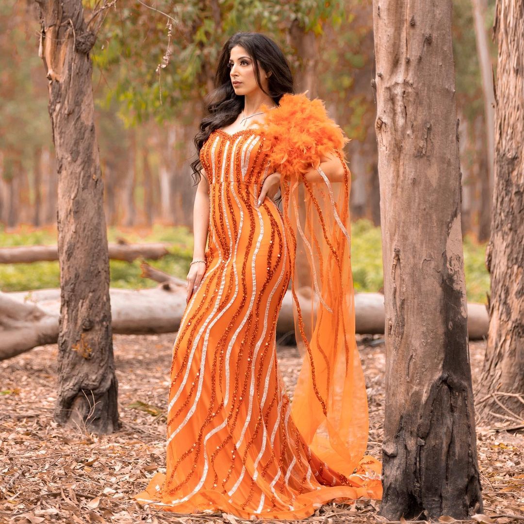 orange gown 