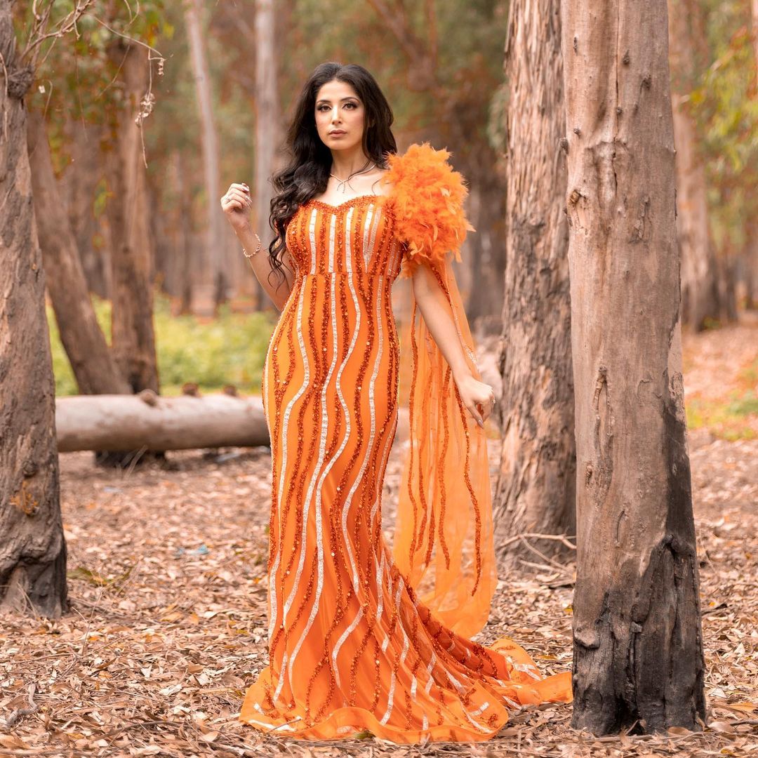 orange gown 