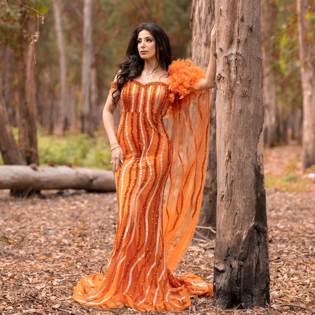 orange gown 