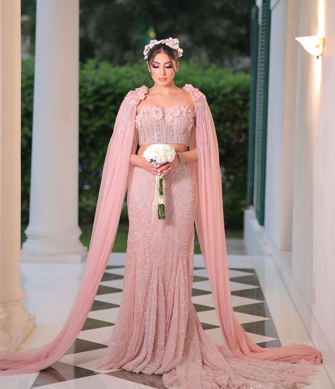 PINK FISH CUT LEHENGA