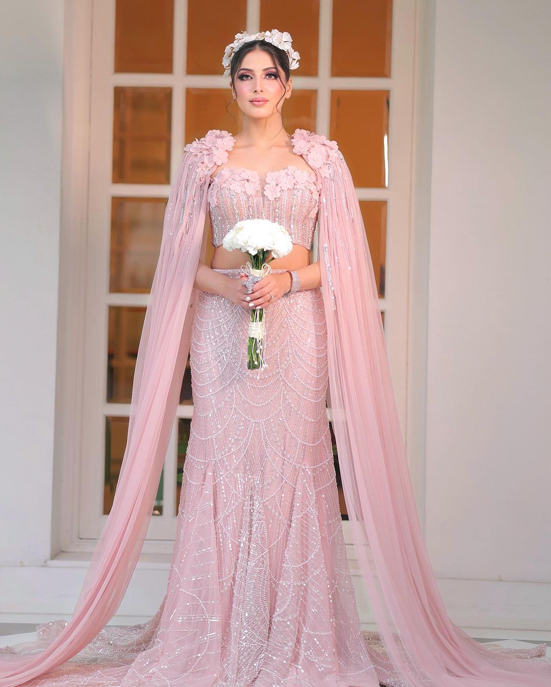 PINK FISH CUT LEHENGA