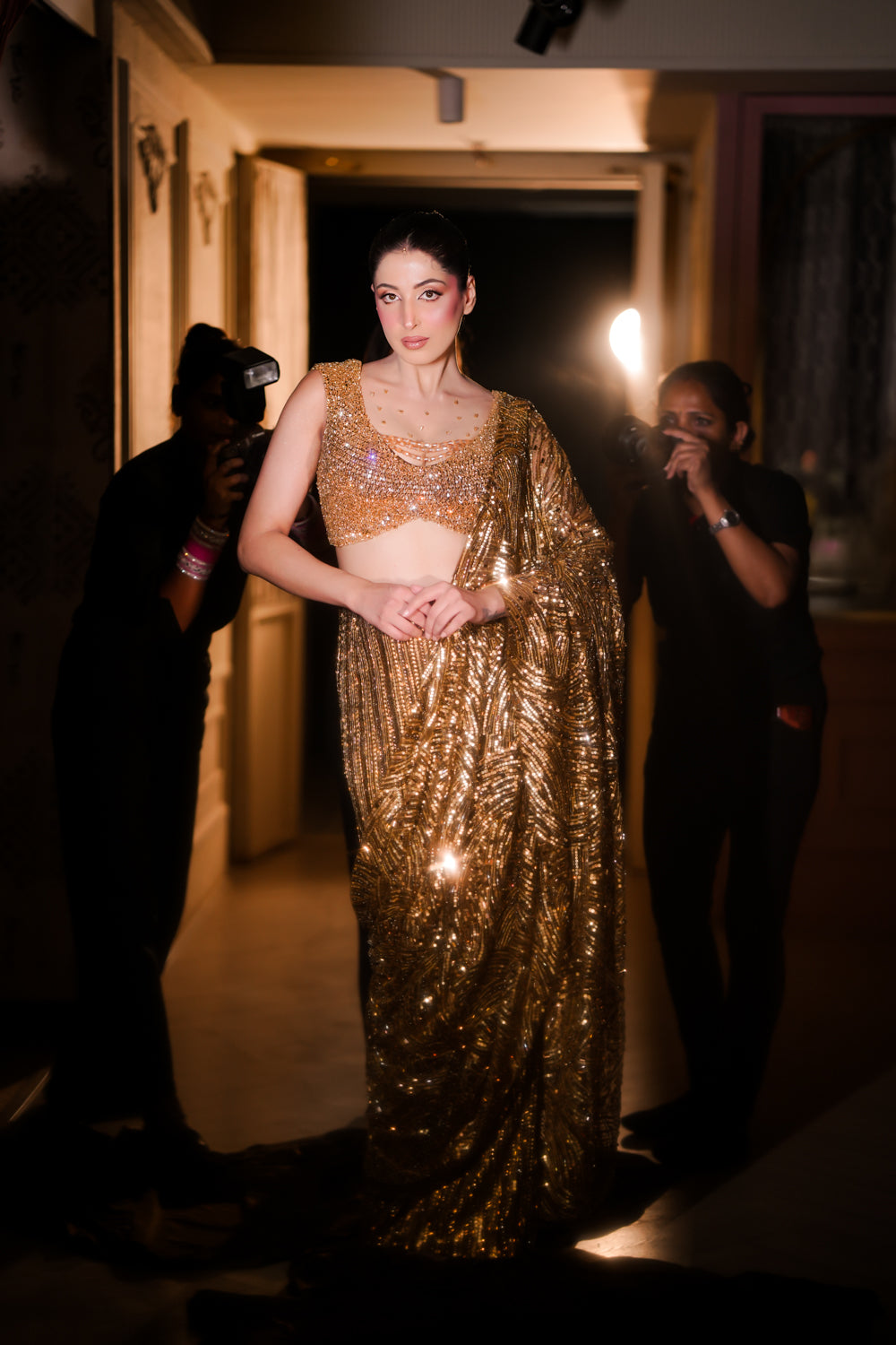 METALLIC SAREE