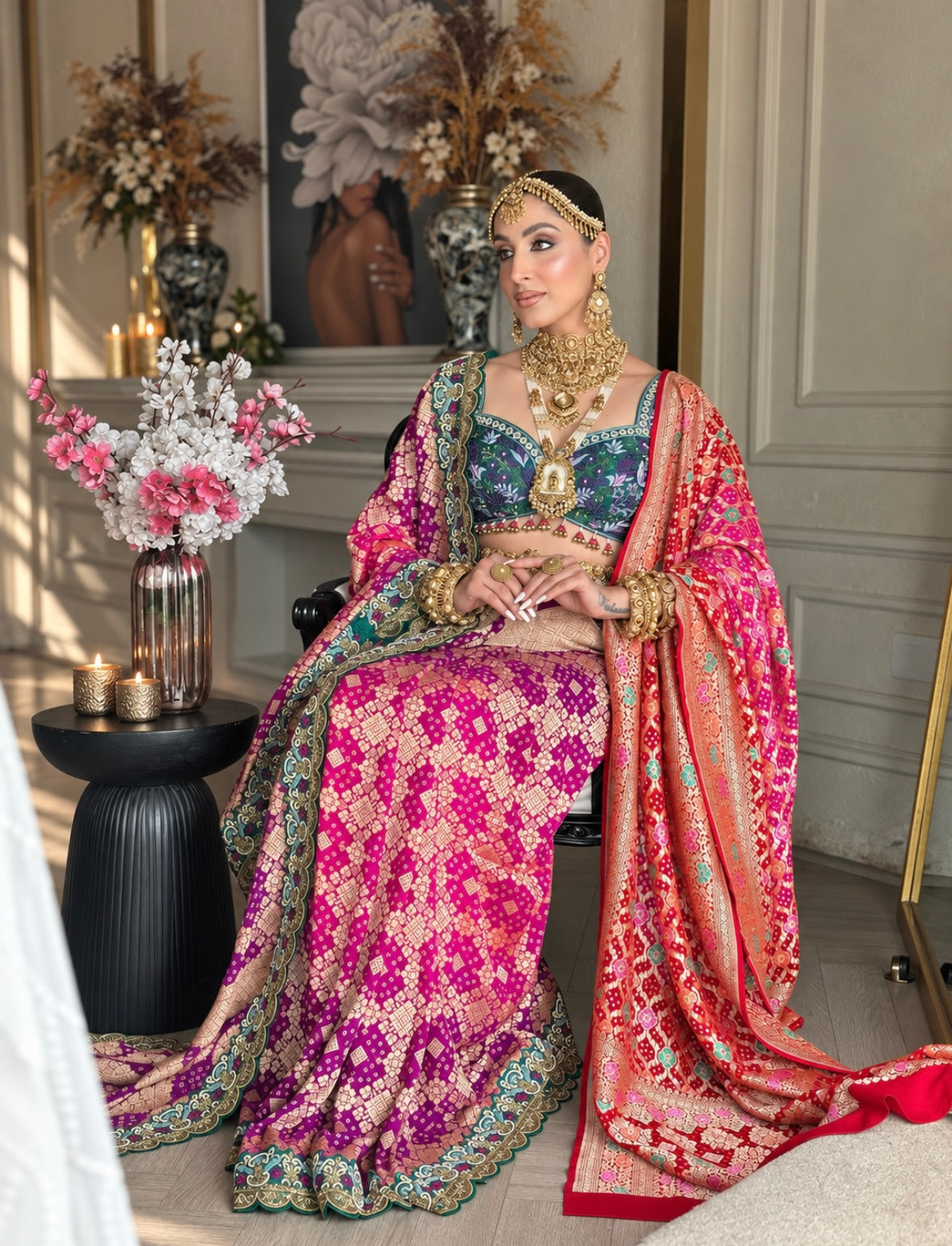 BANARASI BANDHANI SAREE