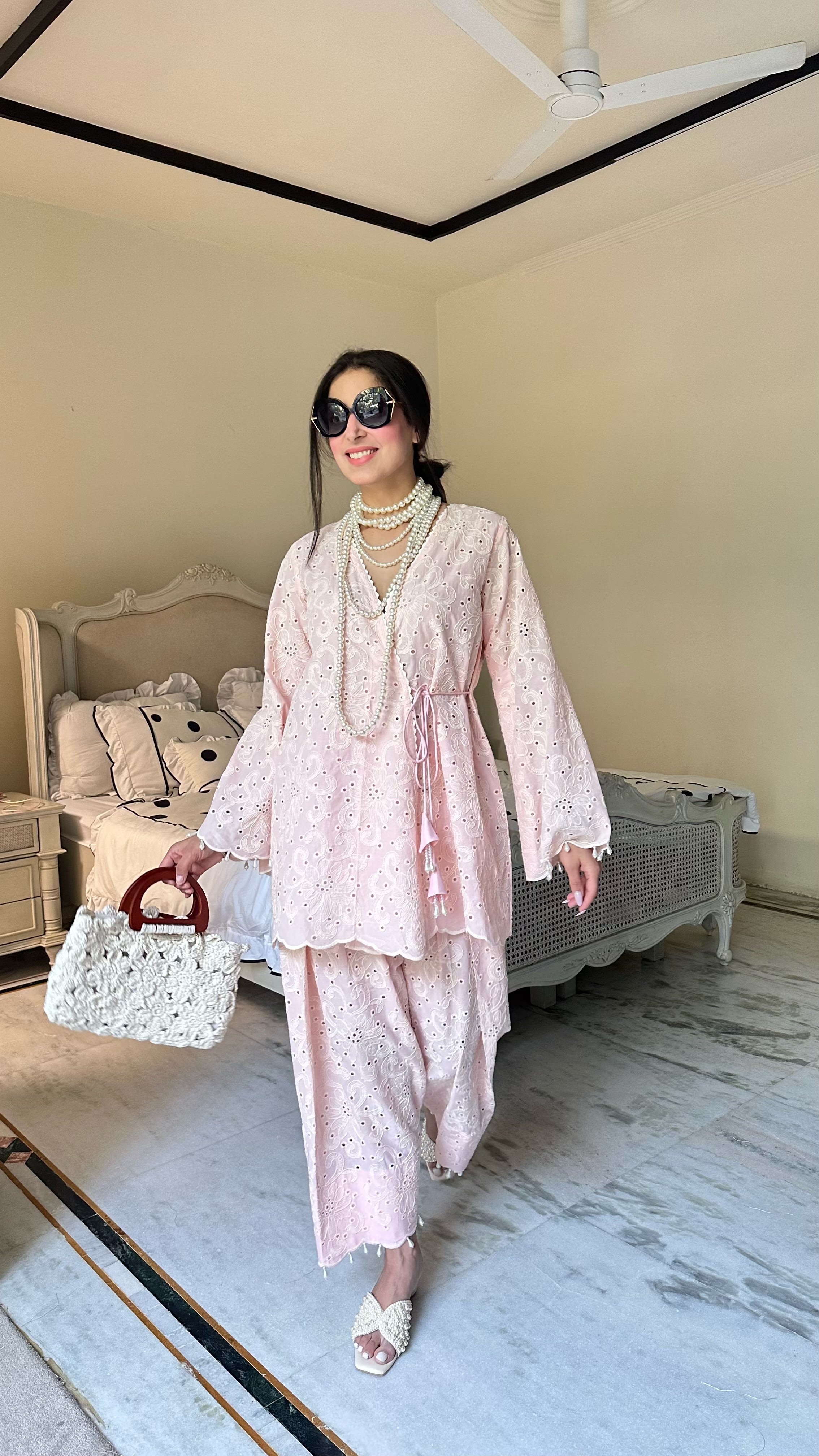 BABY PINK ANGRAKHA OUTFIT
