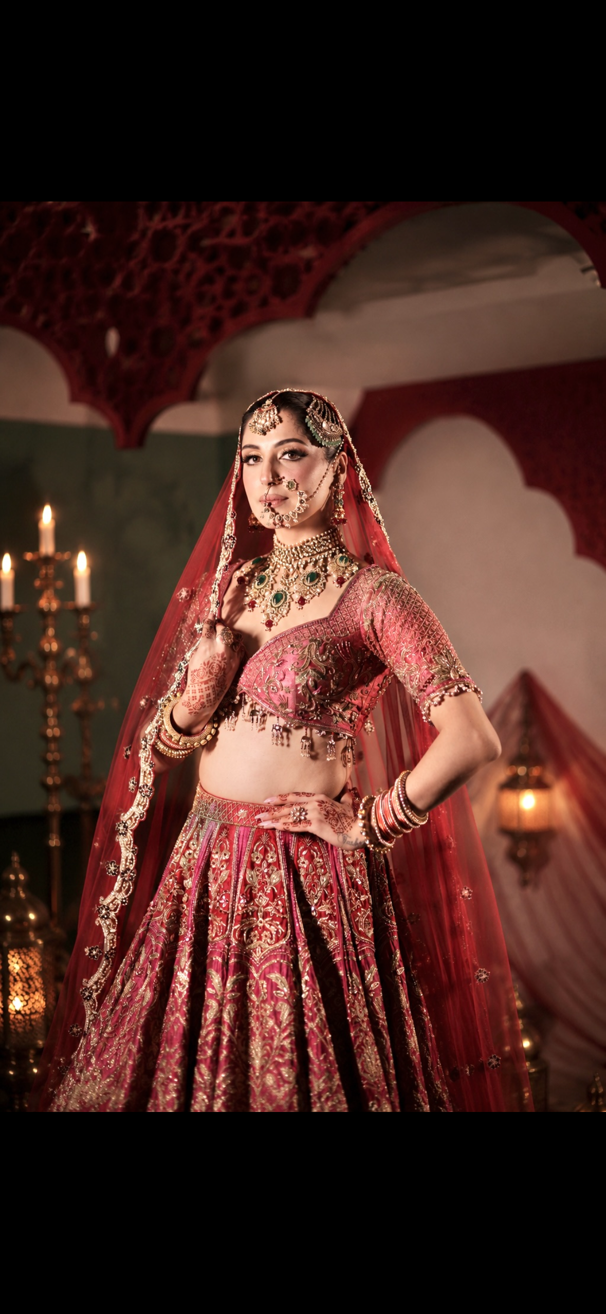 Multi-Colour Bridal Lehenga
