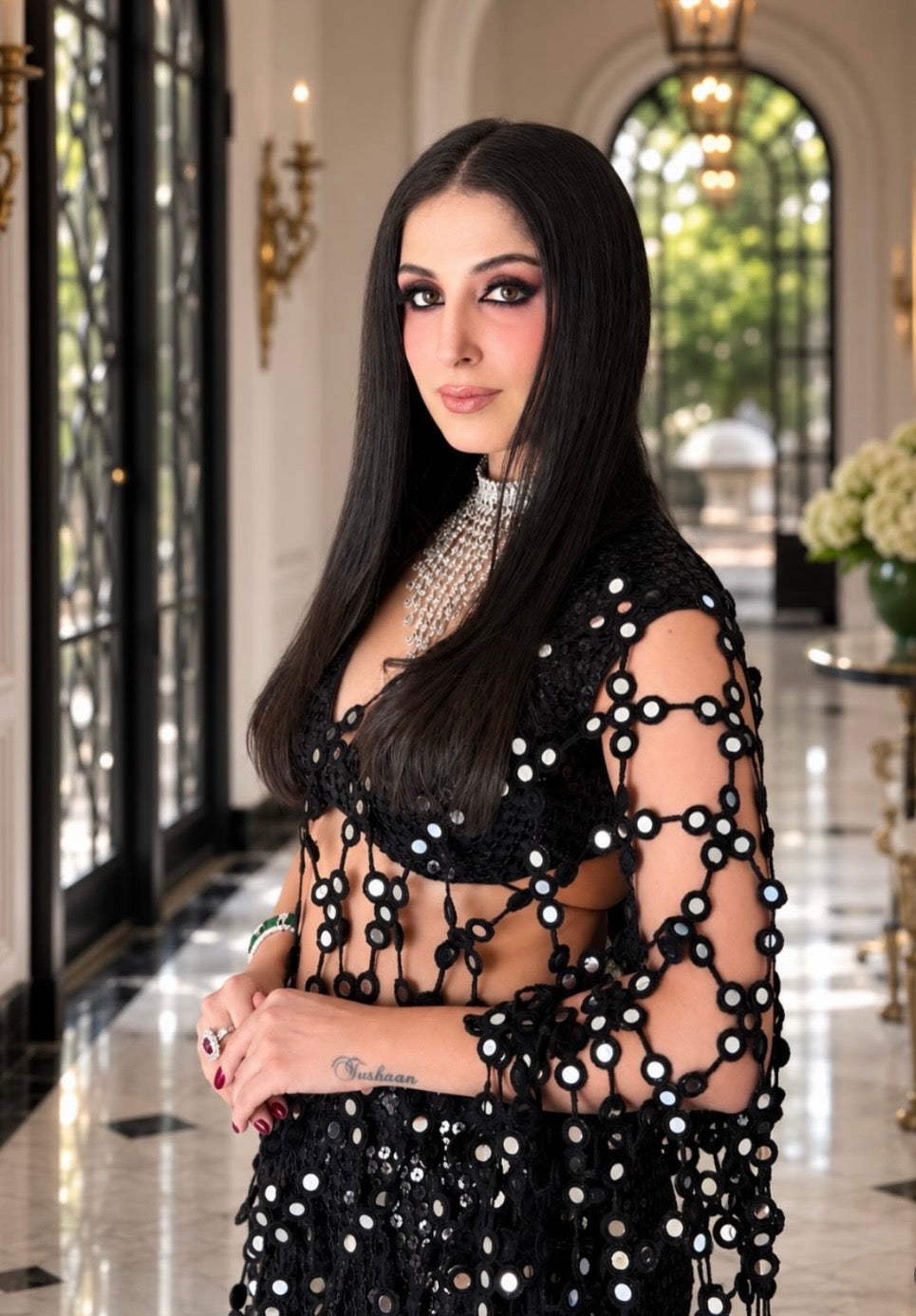 BLACK SAREE