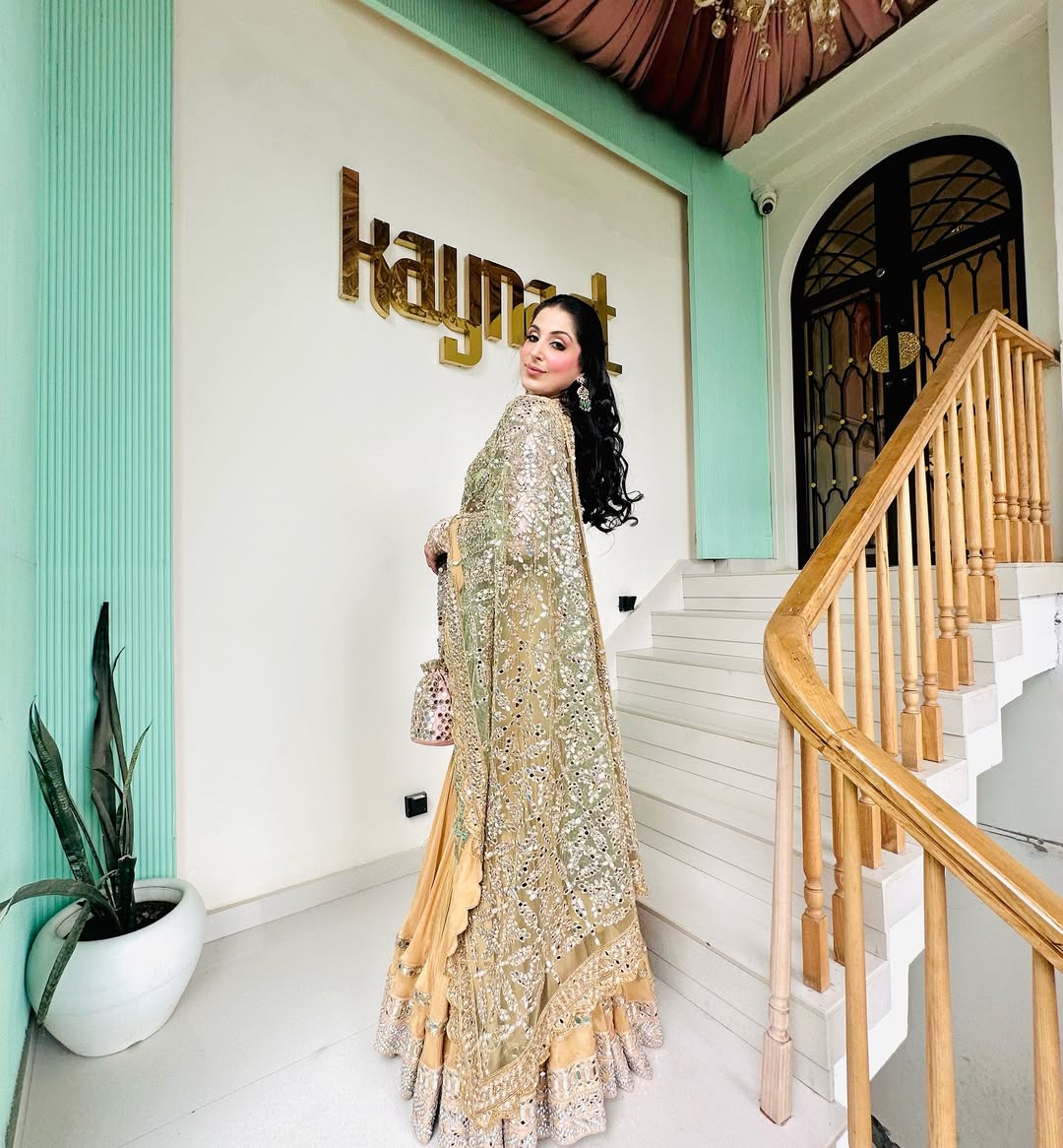 GREEN MIRROR GARARA SET