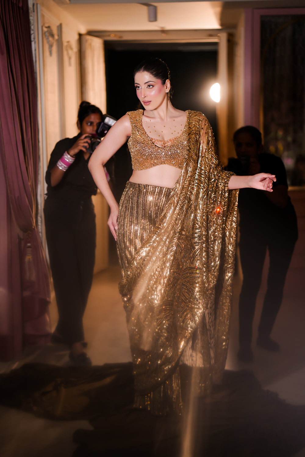 METALLIC SAREE