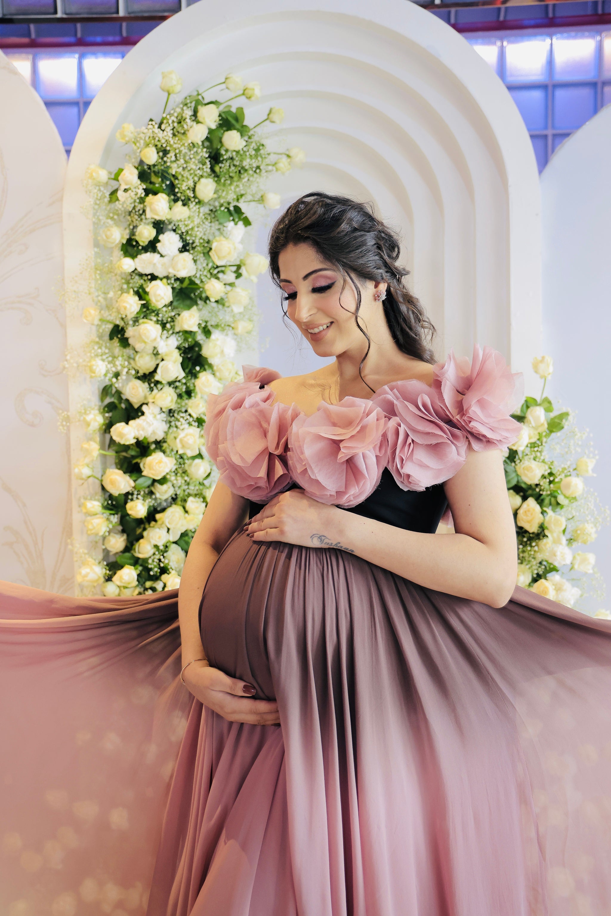 BABY PINK ANARKALI SUIT