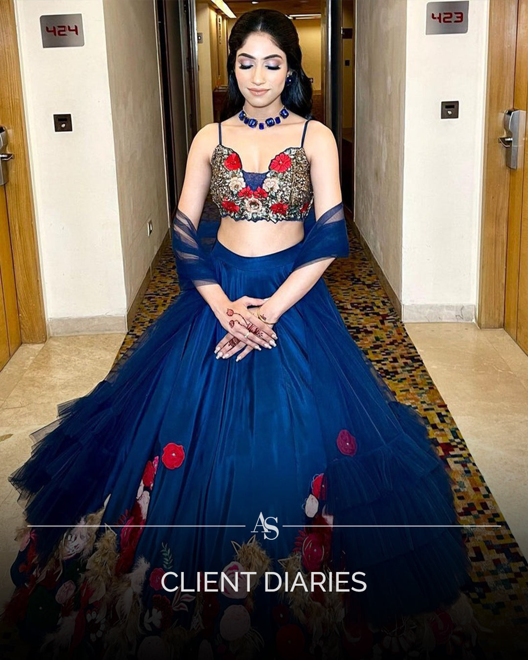 COOL BLUE COLOR LEHENGA WITH WELL STRUCTURED FLOWER EMBROIDERY