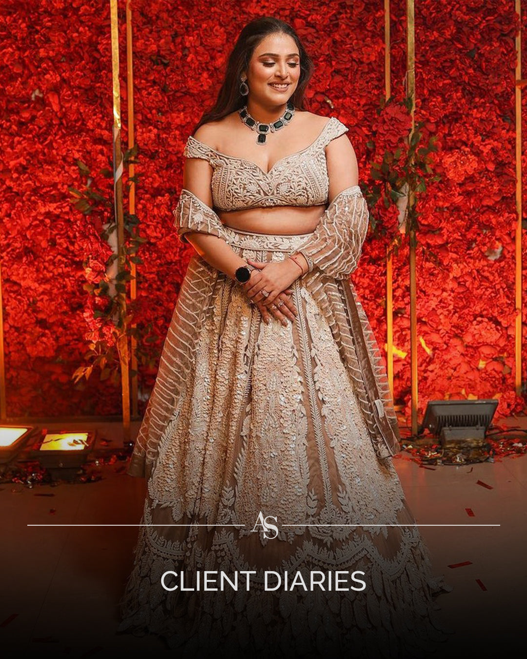 COFFEE FOAM COLOR LEHENGA WITH SUPERLATIVE EMROIDERY