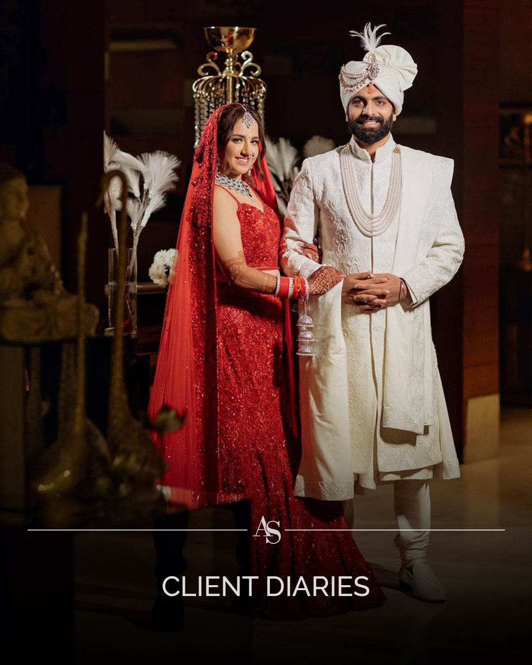 BRIDAL MAHOGANY RED COLOR DESIGNED LEHENGA WITH LONG TRAIL