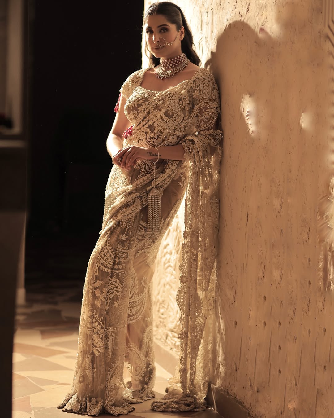 NUDE BEIGE SAREE