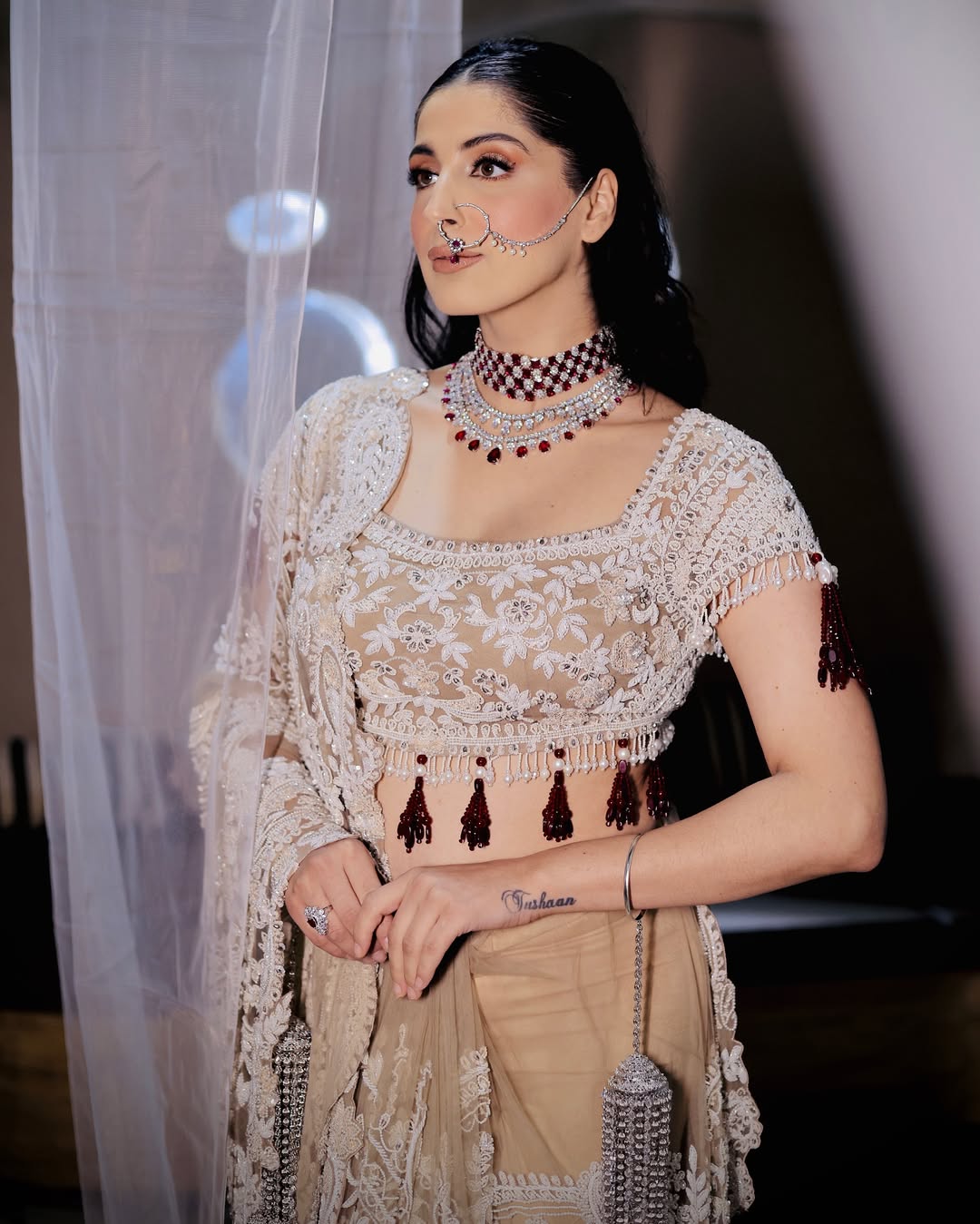 NUDE BEIGE SAREE