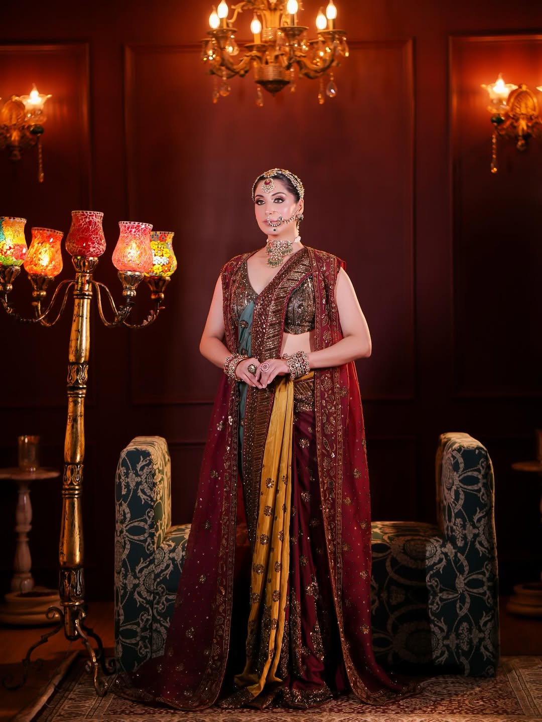 MULTI-COLORED SAREE