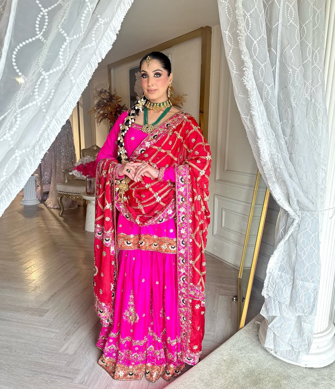 HOT PINK  GARARA SET
